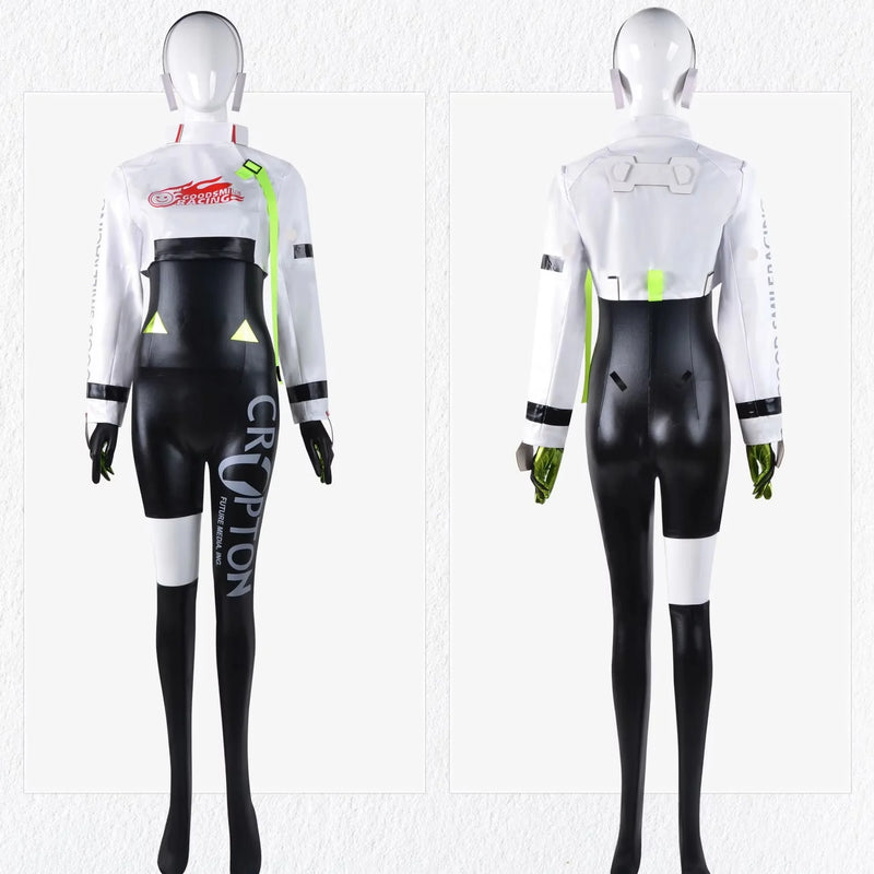 Miku Cosplay Costume Racing Style Anime Outfit For Women Party