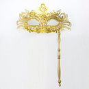 Venetian Masquerade Mask With Holding Stick For Womens Party