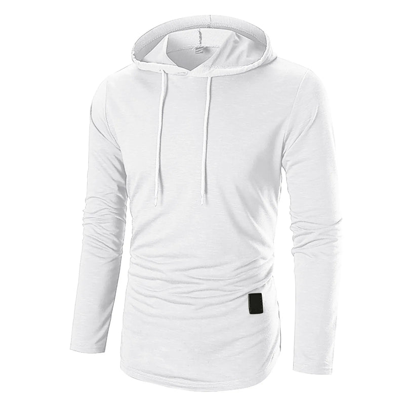 Men's Hoodies Casual Autumn Winter Loose Fit Solid Color Sweater