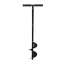 Manual Garden Auger Drill With 6 Inch Spiral Bit And Steel Handle