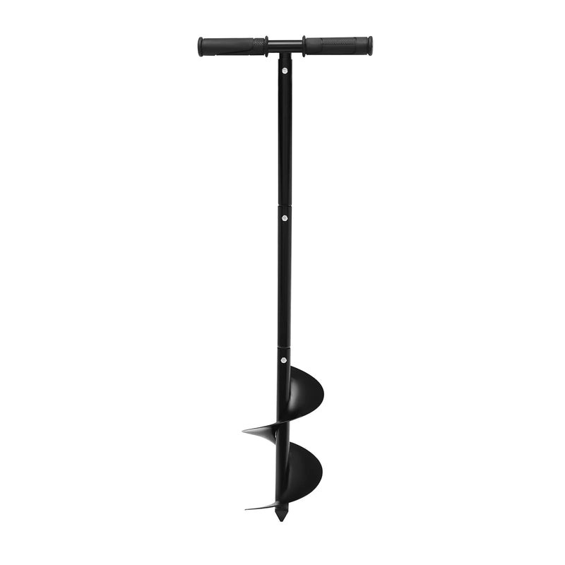 Manual Garden Auger Drill With 6 Inch Spiral Bit And Steel Handle