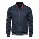 Men's Bomber Jacket Casual Solid Color Autumn Baseball Outerwear