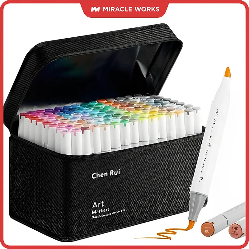 Art Marker Set Dual Tip Alcohol Markers For Drawing And Coloring