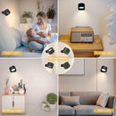 LED Wall Lamp Touch Control USB Rechargeable Wireless Night Light