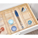 Clear Plastic Drawer Organizer With 7 Compartments For Kitchen And Office