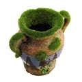 Resin Aquarium Vase With Moss Decoration For Fish And Shrimp Tanks