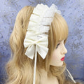 Lovely Sweet Anime Maid Cosplay Headband Lace Flower Hair Accessory