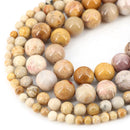 Natural Stone Beads Blue Tiger Eye Amethyst Rose Quartz 4 To 10MM