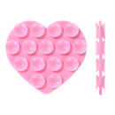 Heart-Shaped Silicone Suction Cup Bracket Strong Mobile Phone Holder