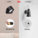 LED Wall Lamp Touch Control USB Rechargeable Wireless Night Light