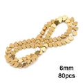 Gold Plated Hematite Beads Star Heart Shapes Loose Jewelry Beads