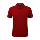 Men's Polo Shirt Short Sleeve Solid Color Lightweight Casual Top