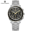 PAGANI DESIGN Moonwatch Quartz Chronograph Stainless Steel Waterproof Watch