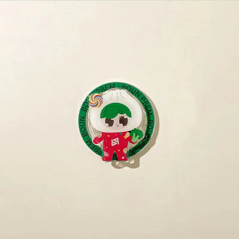 GMMTV Ohmnanon BounPrem Cartoon Magnetic Phone Holder Stand Accessories