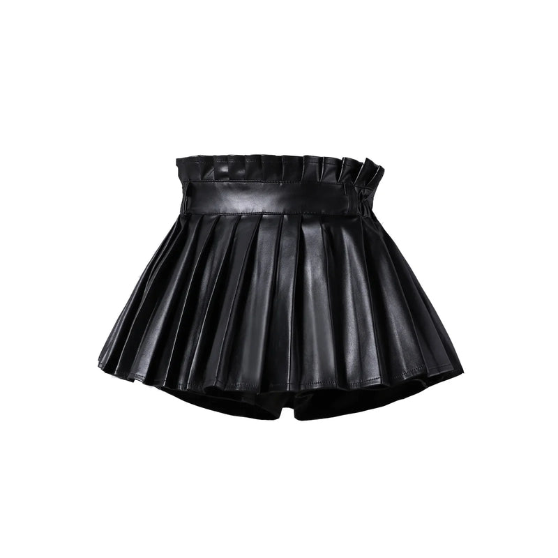 Girls Plaid Skirt Summer A-line High Waist College Style Short Skirt