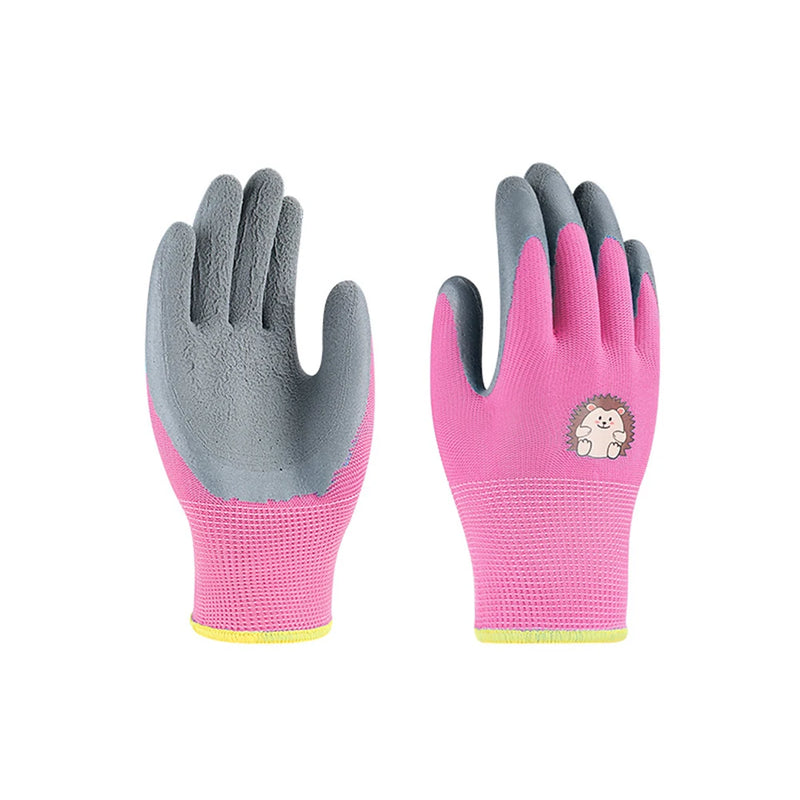 Children Protective Gloves Nitrile Cartoon Thickened Wear-Resistant Pair