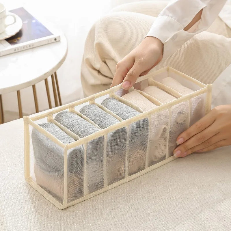 Clothes Organizer Storage Box For Trousers Jeans Underwear Socks Cabinet