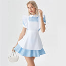 Lolita Maid Cosplay Costume Alice Wonderland Carnival Party Dress
