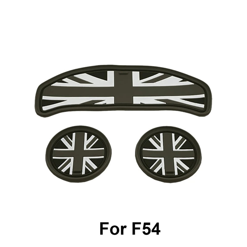 Mini Cooper Silicone Cup Holder Mat Set Non-Slip Interior Accessories
