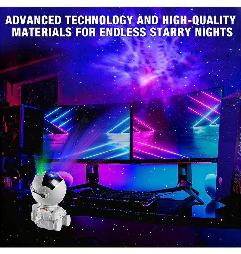 Galaxy Star Astronaut Projector Light LED Night Sky Lamp Decor