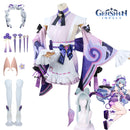 Genshin Impact Yumemizuki Mizuki Cosplay Costume Anime Dress Wig