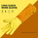 Rose Pruning Gloves Long Thorn Proof Leather Garden Gloves With Forearm Protection