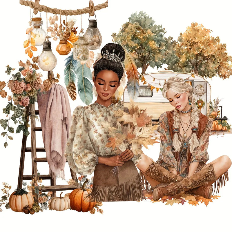 Autumn Theme Stickers 117 To 144pcs For Scrapbooking And Crafts