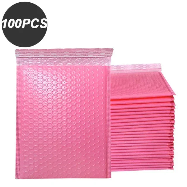 100 Pcs Black Bubble Mailer Envelopes Self Seal Padded Bags