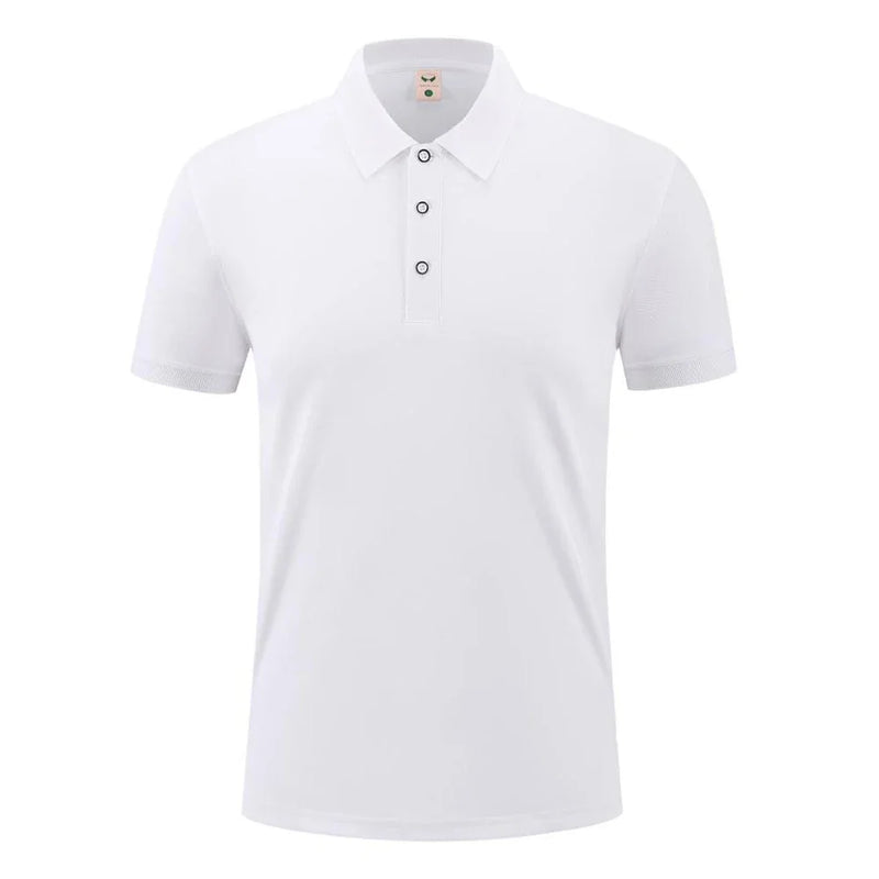 Men's Polo Shirt Short Sleeve Solid Color Lightweight Casual Top