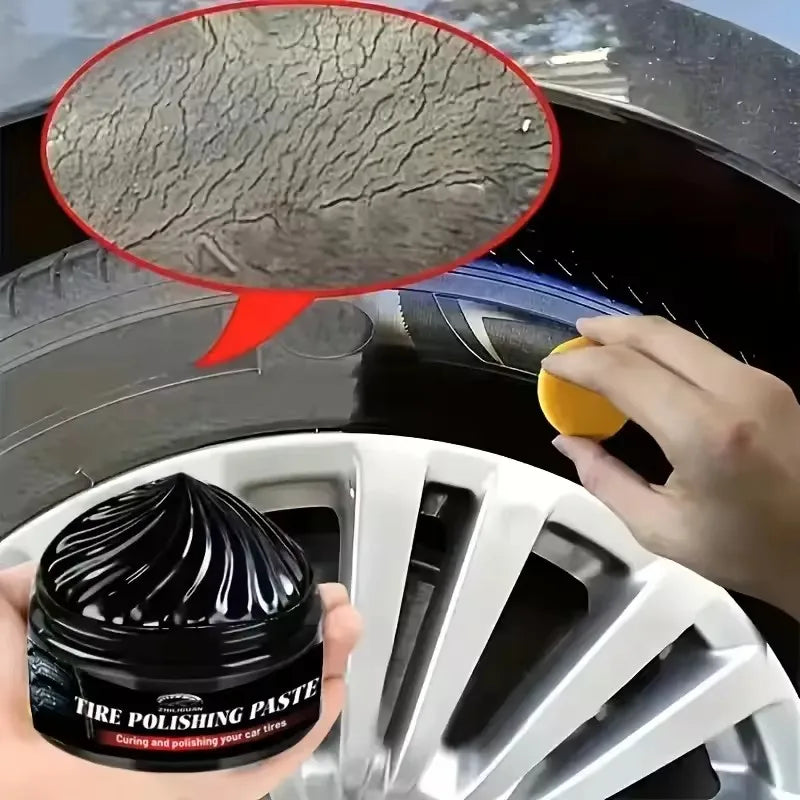 Tire Polishing Wax Restores Gloss Prevents Cracking Enhances Appearance