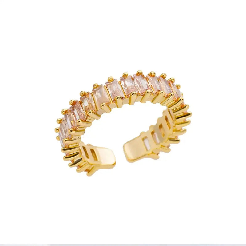 316L Stainless Steel Rings For Women Gold Color Classic Wedding Couple Rings