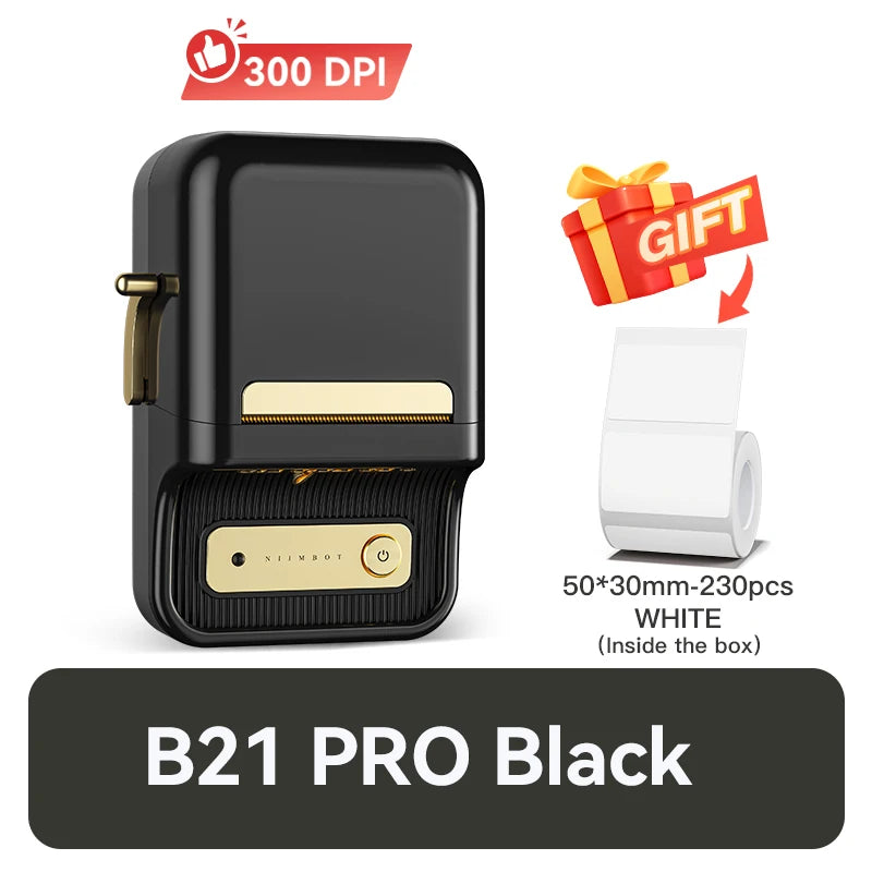 NiiMbot B21 PRO Bluetooth Thermal Label Printer Wireless Mini Barcode Maker