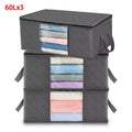 Large Capacity Clothes Storage Bag Foldable Organizer For Bedroom Closet