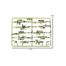 WWII Military Building Blocks Toy Soldier Figure With Machine Gun Mortar