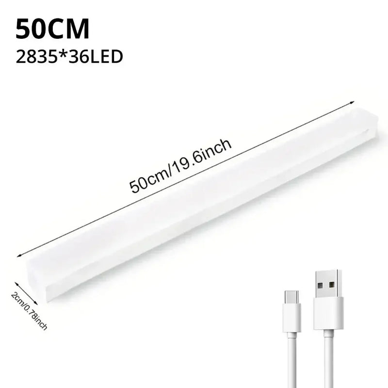 Wireless LED Motion Sensor Night Light USB Rechargeable Magnetic Lamp