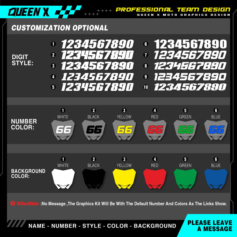 QUEEN X MOTO Motorcycle Graphics MX Stickers For KTM SX SXF EXC XCW