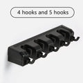 Wall Mounted Mop Holder 5 Position Broom Hanger Kitchen Storage Organizer
