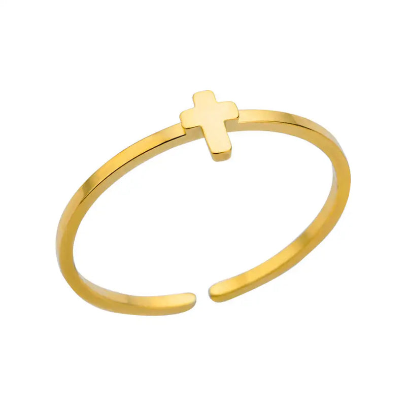 316L Stainless Steel Rings For Women Gold Color Classic Wedding Couple Rings