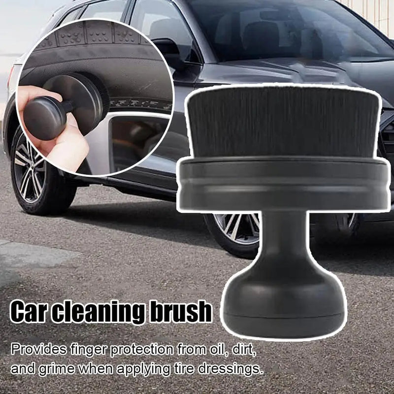 Car Tire Cleaning Brush Portable Auto Detail Tool For Dust Removal