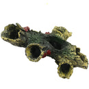 Fish Tank Decor Hollow Log Aquarium Escape Hole Dead Wood Ornament