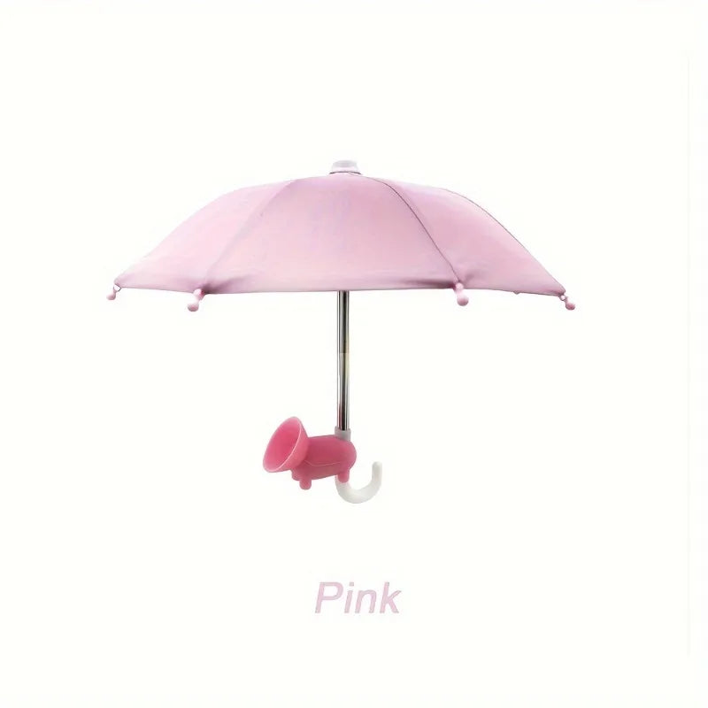 Mini Umbrella For Smartphone With Suction Cup Anti-Glare Sunshade Cover
