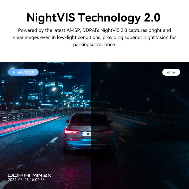 DDPAI MINI2X 2K Dash Cam With Wifi ADAS Night Vision Parking Monitor