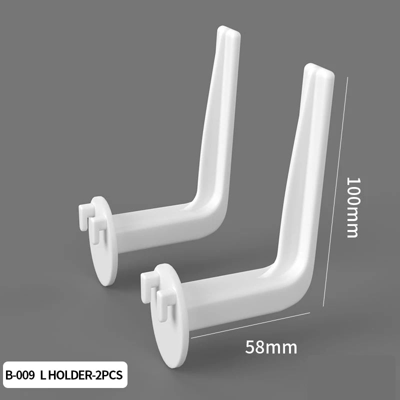 Pegboard Wall Organizer Kit Modular Panels No-Punch Installation Craft Storage