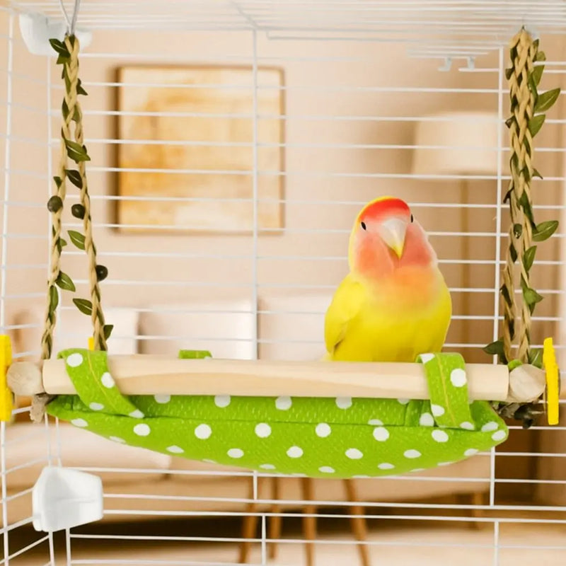 Bite Resistant Parrot Hammock Breathable Removable Bird Nest Swing