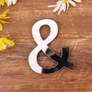 3D Silver English Letters Wall Stickers Acrylic Mirror Home Decor