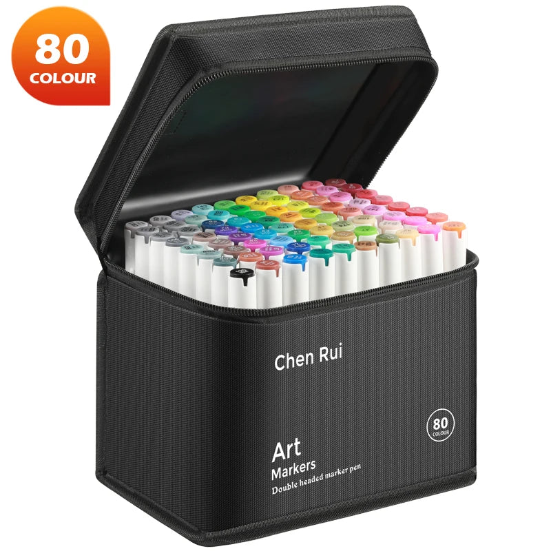 Art Marker Set Dual Tip Alcohol Markers For Drawing And Coloring