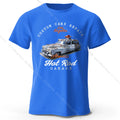 Custom Car Club T-Shirt Embossed Logo 100% Cotton Unisex Tee
