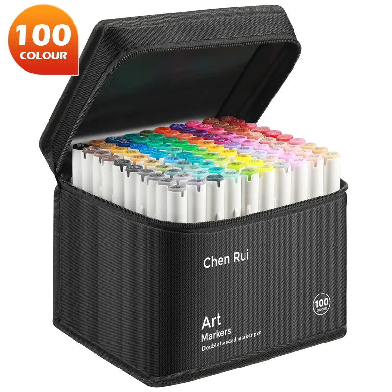 Art Marker Set Dual Tip Alcohol Markers For Drawing And Coloring