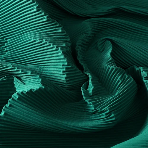 Pleated Fabric Soft Polyester Textile For Wedding Decor Sewing