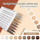 9pcs Acrylic Markers Set For Rock Painting Glass DIY Craft Supplies
